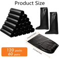 thumbnail image 2 of 120 Pcs Disposable Shoe Covers Disposable Non Slip Plastic Boot Covers Long Waterproof Shoes Covers Safety Boot Shoe Covers 21.6 Inch Tall Shoe Coverings for Men Women Rainy Day Use, 2 of 5