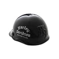 thumbnail image 2 of Harley-Davidson Old English Logo Ceramic Helmet Coin Bank – Shiny Black, Harley Davidson, 2 of 3