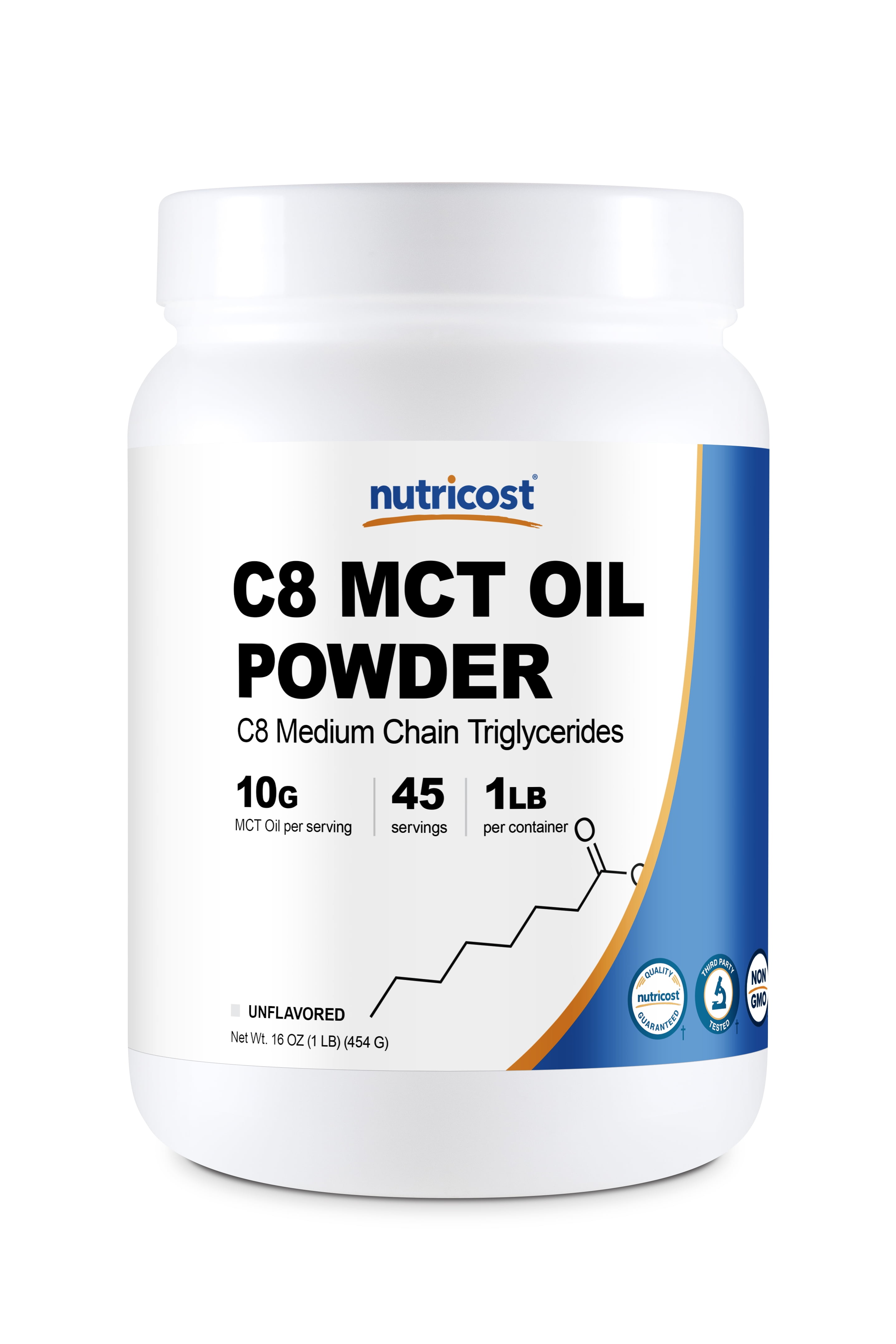 Mct C8 Oil Bulk Buy Uk Nutricost C8 MCT Oil Powder 1LB (16oz) - 95% C8 MCT Oil Powder