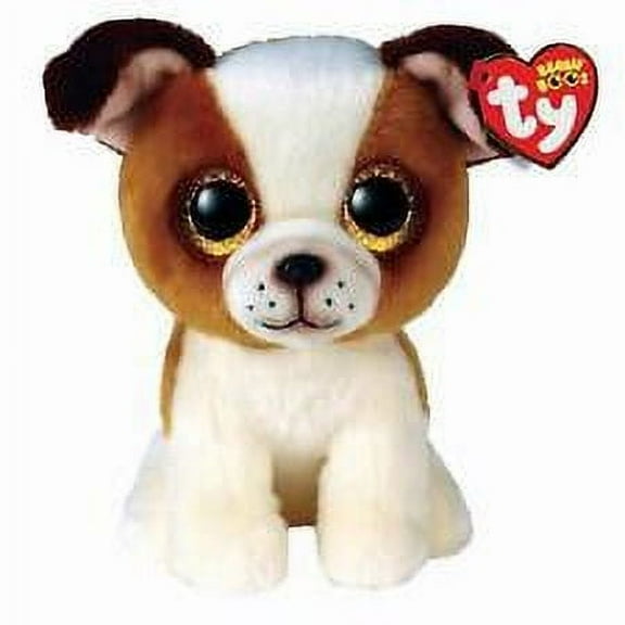 Ty Beanie Boos - Hugo the Dog  – Glitter Eyes  - Stuffed Animal
