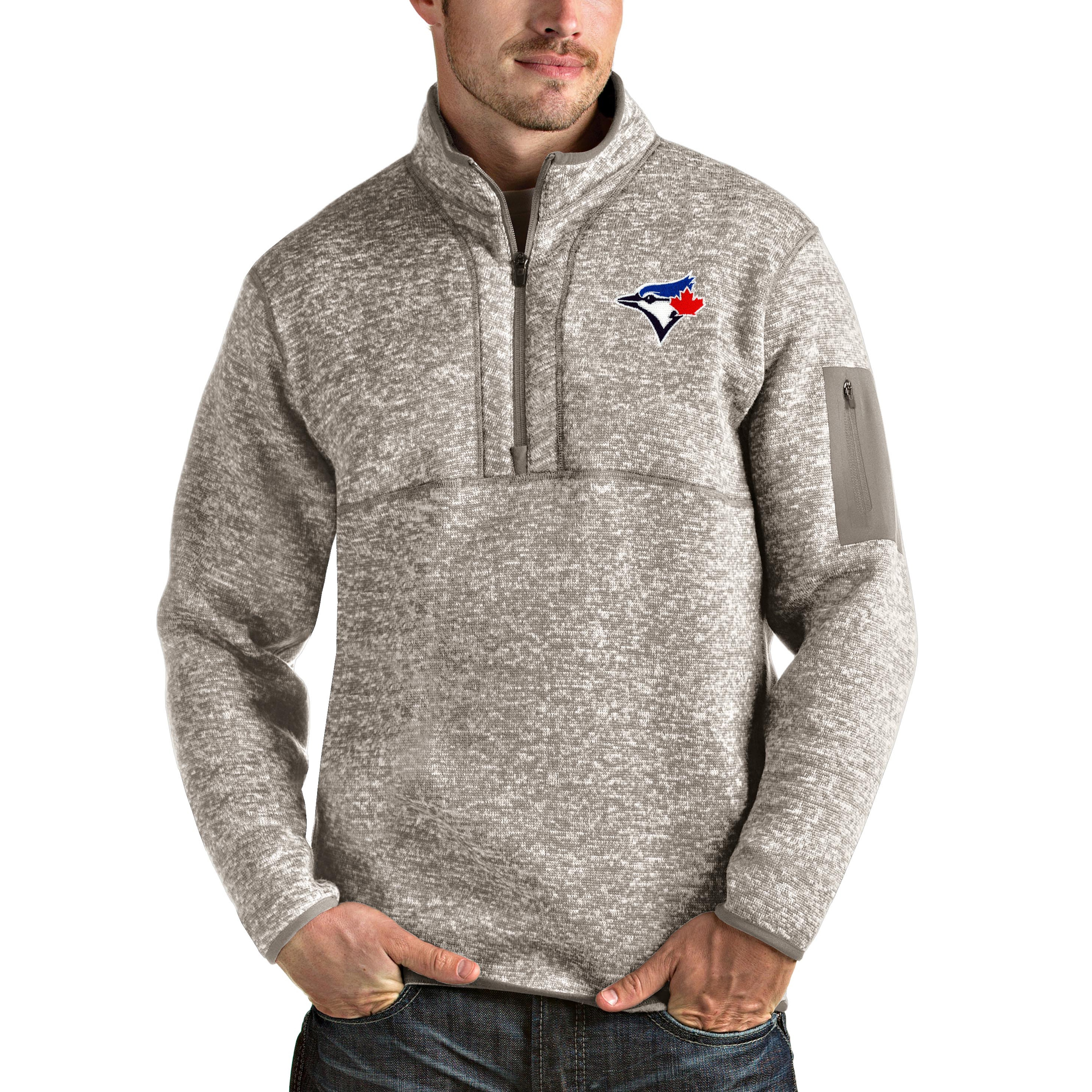 Men's Antigua Oatmeal Toronto Blue Jays 
