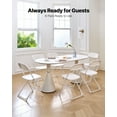 thumbnail image 2 of VEVOR 6 Pack Folding Chairs Portable Plastic Chairs with Heavy Duty Metal Frame, 2 of 9