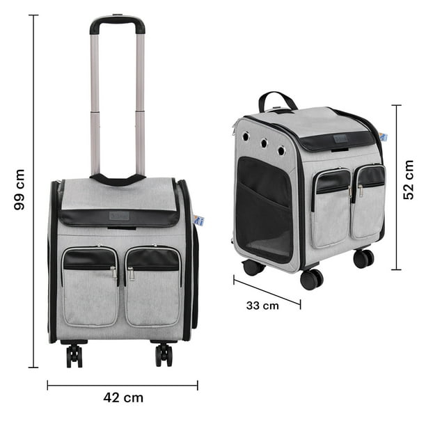Con Ruedas Mochila Para Transporte De Perros Transportadora Para
