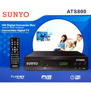 SUNYO ATS800 ATSC Digital TV Converter Box w/ Recording PVR Function / HDMI Out / Coaxial Out / Composite Out / USB Inpu