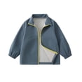 thumbnail image 2 of OGLCCG Boys Rain Jacket Size 11 Lightweight Waterproof Rain Coats Windproof Zip Windbreakers for Kids Green, 2 of 4