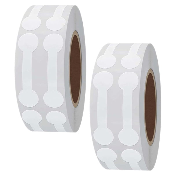 Pegatinas de Precios Adhesivas VentDepot GlamTagWhite 2 Rollos 1000 Etiquetas 4.2x1.1cm Blanco