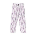 thumbnail image 4 of Xecao Lavender Flowers Men's Straight Lounge Pajama Pants: The Ultimate in Comfortable Sleepwear, 4 of 9