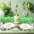 thumbnail image 4 of Tropical Parrot Birthday Gift Bag Jungle Bird Happy Birthday Gift Bag with Greeting Card and Tissue Paper for Luau Party, Hawaiian Floral Party Supplies, Summer Safari Animal Paper Gift Wrap Bag, 4 of 4