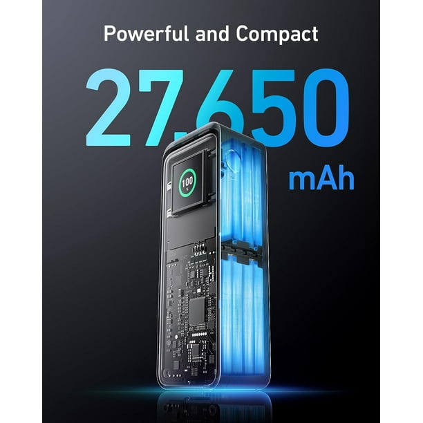 Anker Prime 27,650mAh USB-C Power Bank, 3-Port 250W, MacBook