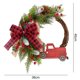 thumbnail image 3 of 38CM Christmas Door Wreath Garland Wooden Car Red Berry Wall Hanging Ornament Merry Christmas Decoration for Home New Year 2025, 3 of 5