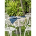 thumbnail image 3 of Outdoor Tablecloths with Umbrella Hole & Zipper, Green Botanical Round Tablecloth 54 Inch, Farmhouse Dragonfly Waterproof Table Cloth, Patio/Pool/Picnic Table Covers, 3 of 8