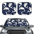 thumbnail image 2 of Kll Angry Shark Windshield Sun Shade 2-Piece Foldable Car Front Window Sunshade For Most Sedans Suv Truck- Large, 2 of 7