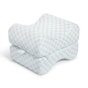 Sleepgram High Density Foam Contour Knee Pillow for Lower Back Pain Relief