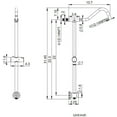 thumbnail image 2 of Kichae Dual Shower Combo Stainless Steel 10" Shower Head,5-Setting Handheld Shower Sprayer, 2 of 9