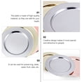 thumbnail image 2 of SHOWERORO 1Pcs Assiette Sashimi en Acier Inoxydable Assiette Ronde pour Servir de la Salade Adultes, 2 of 8