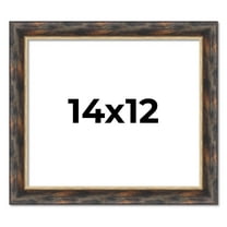14x12 Frame Gold Real Wood Picture Frame Width 1.5 inches | Interior Frame Depth 0.5 inches |