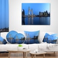 thumbnail image 4 of Designart London Tower Bridge in Blue - Cityscape Photo Throw Pillow - 12x20, 4 of 5