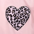 thumbnail image 4 of Seyurigaoka Autumn kids Clothing Suit Girls Fashion Love long-sleeved Shirt + Leopard Print Trousers Love Embroidered Leopard Print Shirt Sets, 4 of 6