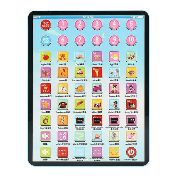 Kids Kids Kids for Suctions X5 Drag along Fairies Learning Tablet With /Words/Numbers/Games/Music Interactive Educational Electronic Learning Pad ToysPreschool Children Toys Toddler For Boys And Girls