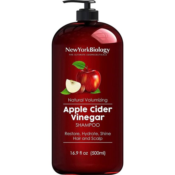 New York Biology Apple Cider Vinegar Clarifying Shampoo, 16.9 oz