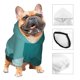thumbnail image 3 of Fotbe Teal Color Sudadera con Estampado para Perros Pequeños – Suéter con Capucha para Mascotas, Tela Suave de Forro Polar con Bolsillo-X-Large, 3 of 7