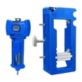 thumbnail image 1 of Plantilla de enrutador de bisagra de puertas Herramienta manual fácil de usar Kit de instalación de bisagra de accesorios profesionales portátiles Azul, 1 of 7
