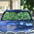 thumbnail image 4 of ALAZA Birds in Leaves and Flowers Windshield Sun Shade Car Foldable Sun Visor Block UV Rays Protector 55"x27.6", 4 of 8