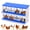 blue, variant on Rustproof Galvanized Metal Chicken Nesting Box – 10 Compartments Roll Away Egg Collection – Ventilated, Removable Tray, Easy Clean Laying Box for Hens – Without Bracket, Orange Color