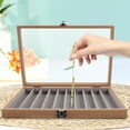 thumbnail image 6 of IFANLANDOR Jewelry Organizer Travel Jewelry Tray Black 1Set 13.76X9.43X1.97in, 6 of 7