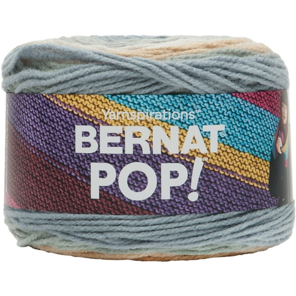 Bernat POP!, 5oz, Guage 4 Medium, 100% Acrylic, Foggy Notion