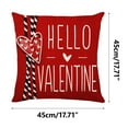 thumbnail image 2 of RBCKVXZ Valentines Pillow Covers 18x18 Inch Heart Valentines Day Decor Throw Pillow Covers Valentines I Love U Cushion Cases Decoration for Holiday Wedding Home Sofa Couch, 2 of 6