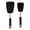 Black, variant on Comfy Grip Red Silicone 2-Piece Solid Turner Set - 1 count box