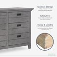 thumbnail image 6 of Evolur Waverly Double Dresser, Rustic Grey, 6 of 8