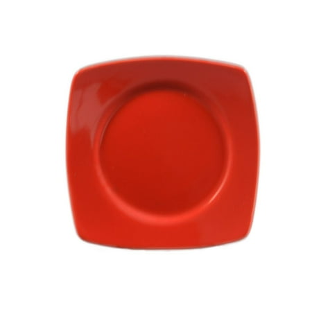 

Clinton Round In Square Plate 8-7/8 Sq. X 3/4 H Stoneware Red 4 packs