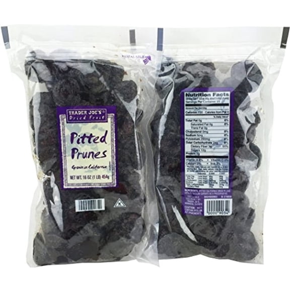 2 Pkg. TJ Pitted Prunes