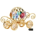 thumbnail image 5 of Matashi 24K Gold Plated Mini Pumpkin Coach Ornament with Genuine Crystals, 5 of 5