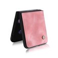 thumbnail image 4 of ELEHOLD for Samsung Galaxy Z Flip3 5G 2021 Case, Skin Feeling Lightweight Durable PU Leather Anti-Slip Shockproof Slim Flip Case for Z Flip 3 6.7 inch, Pink, 4 of 7