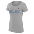 thumbnail image 2 of Women's G-III 4Her by Carl Banks  Gray Toronto Blue Jays Dot Print Fitted T-Shirt, 2 of 3