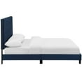 thumbnail image 4 of Pemberly Row King Tufted Button Velvet Platform Bed in Midnight Blue, 4 of 5