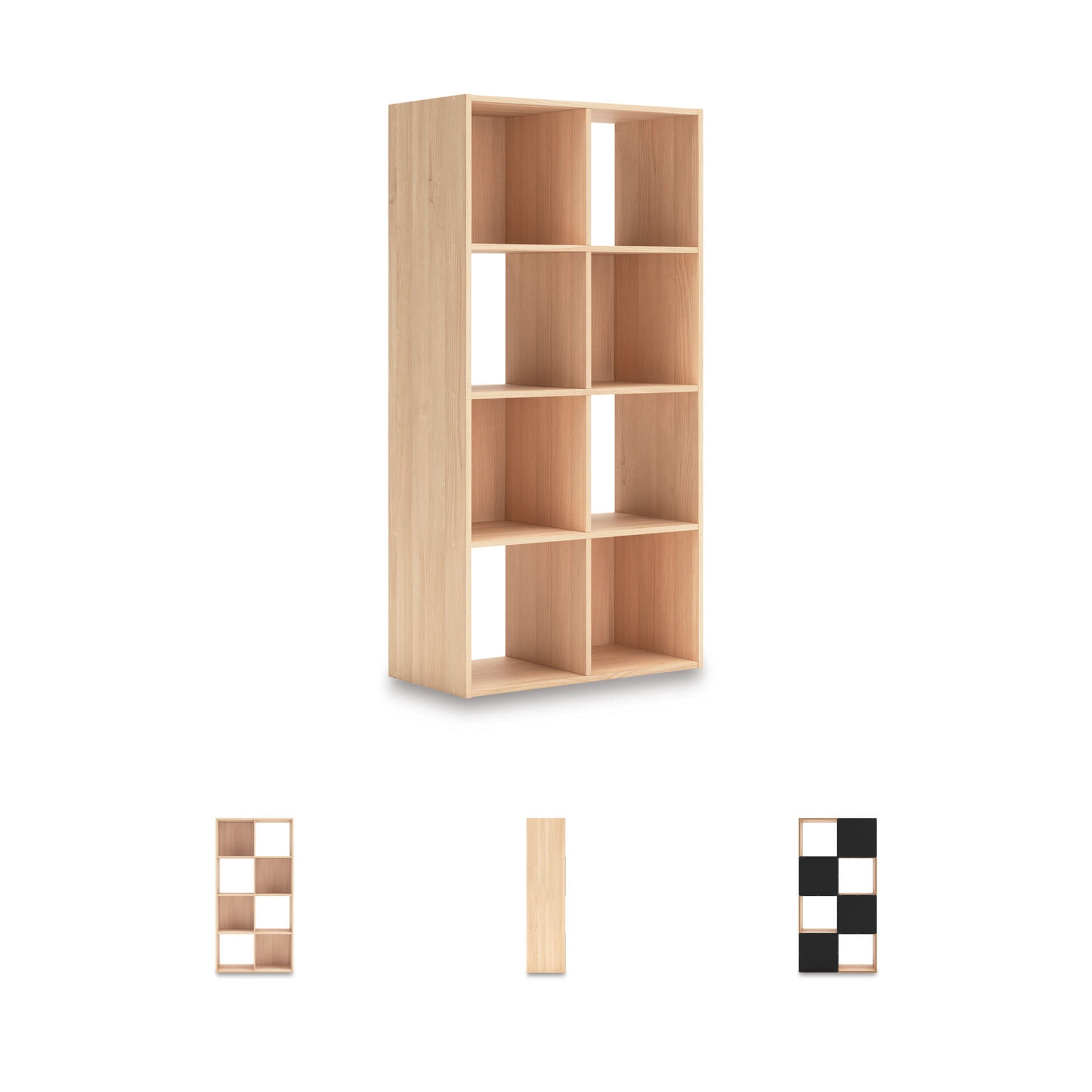 Signature Design by Ashley Piperton 8 Cube Storage Organizer with Natural Tan Finish