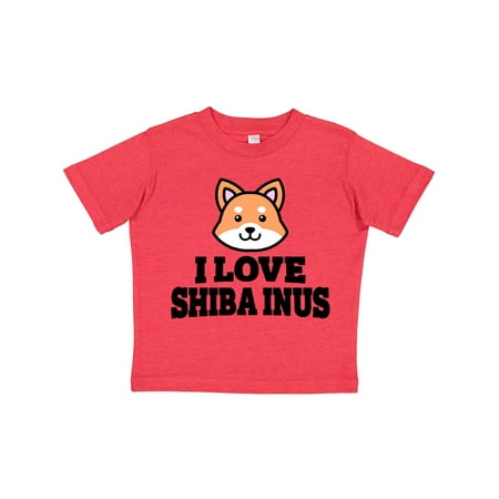 

Inktastic I Love Shiba Inus Gift Toddler Boy or Toddler Girl T-Shirt