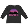 thumbnail image 3 of Inktastic Chicago Gifts Souvenirs for Kids Girls Long Sleeve Toddler T-Shirt, 3 of 5