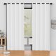 thumbnail image 1 of Cortinas Blackout Blancas Grisáceas 52 x 96 Pulgadas, Juego de Cortinas Térmicas Aisladas Negras de 2 Paneles, Reducción de Ruido, Oscurecimiento de Habitación para Recámara, Sala de Estar, Protecció, 1 of 7