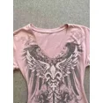 thumbnail image 6 of HOUZHOU Y2k Harajuku Graphic Women T-shirts Vintage Pink Gothic Printed Tshirts Short Sleeve Tees American Retro 2000s Aesthetic, 6 of 8