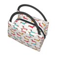 thumbnail image 5 of Vsdgher Dachshund Dog Puppy Print Insulated Reusable Bags with Sturdy Zipper and Handles, Foldable Totes for Hot or Cold Food Bring or Delivery, 5 of 8