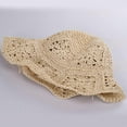 thumbnail image 4 of LinYooLi Womens Straw Sun Hat Floral Woven Bucket Hat Y2k Aesthetic Accessories Foldable Floppy Boho Beach Cap Cute Preppy Stuff, 4 of 7