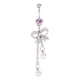thumbnail image 2 of 1 Unid Bowknot Chain Cuelgan Cristal Barbell, 2 of 7