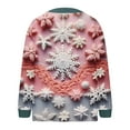thumbnail image 4 of LOVZFMLL Cardigan pour Femmes Décontracté Imprimé de Noël Cardigan Tricoté Veste à Boutons, 4 of 5