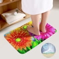 thumbnail image 3 of Bathroom Rugs Set 2 Pieces, Spring Flower Bathroom Set - Quick Drying Bath Mat And U-Shaped Toilet Rug, Water Absorbent Bath Carpet For Bedroom Floor Living Room, Machine Washable, 3 of 6