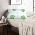 thumbnail image 6 of Sikiie Kawaii Frogs Print Plush Pillow Cover, Wrinkle-proof and Stain-resistant Pillow Protector without Pillow Core, Home Decoration-16"x24", 6 of 6